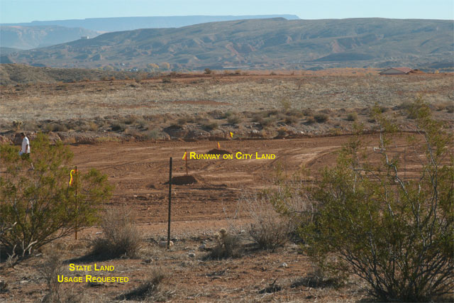 Runway on city land